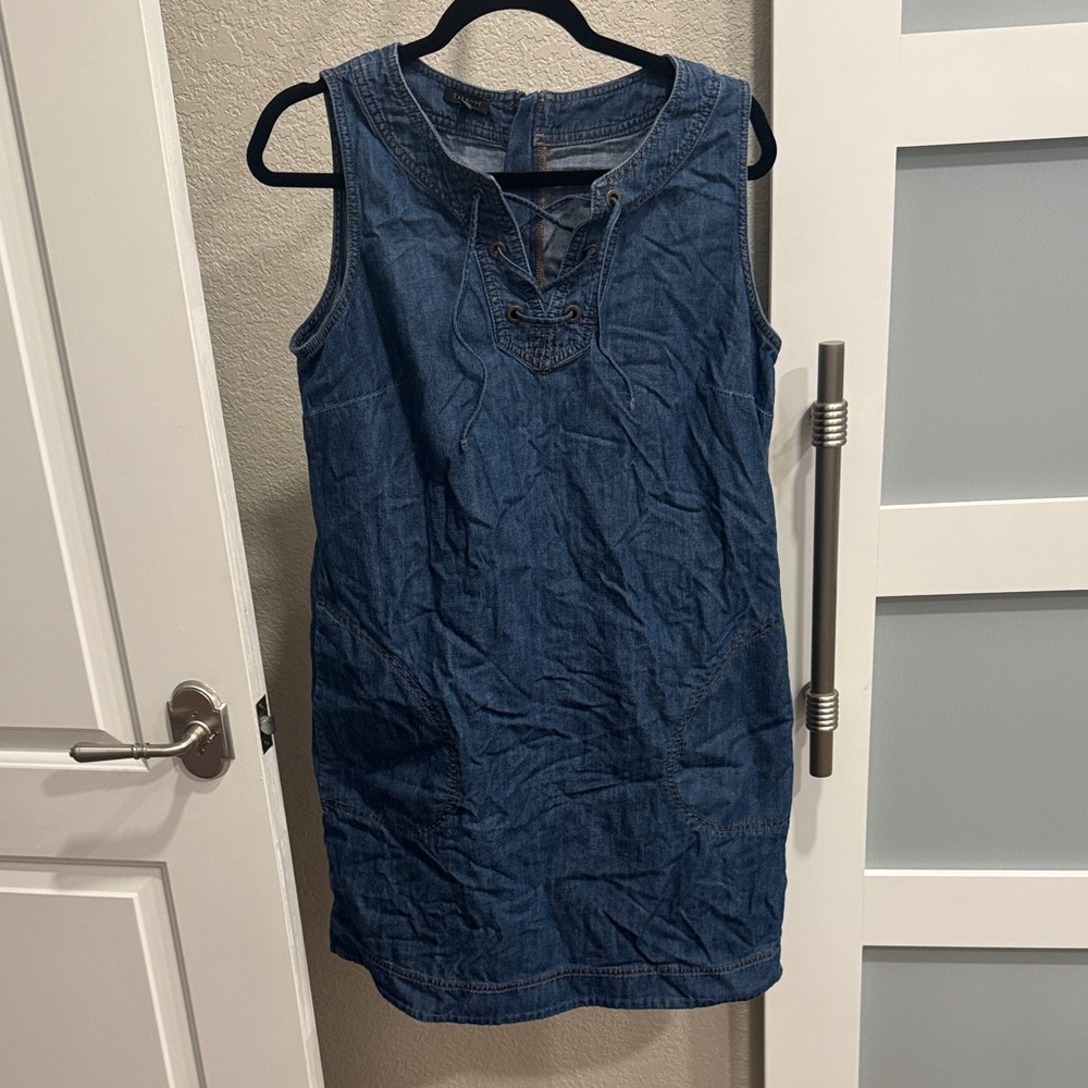 Talbots brand Denim Sleeveless Dress with pockets
